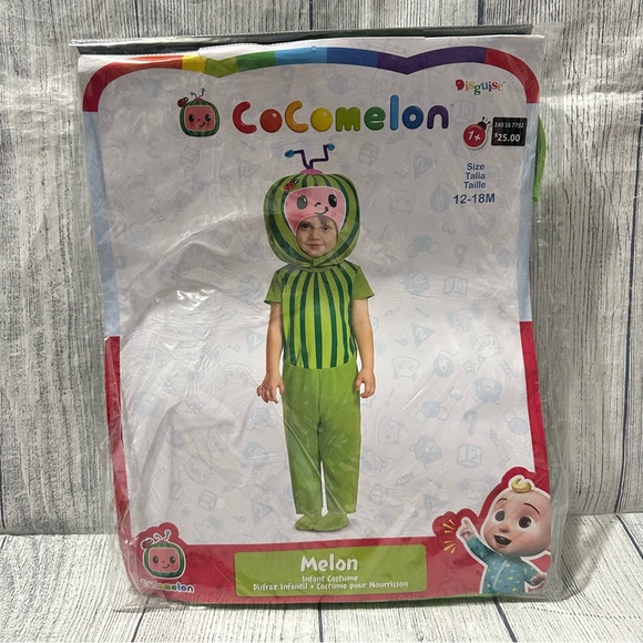 Cocomelon Melon Halloween Costume Infant Toddler Size 12-18 Months - Picture 1 of 5